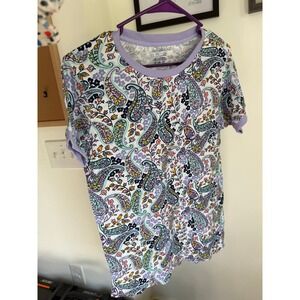 NWT Vera Bradley women's‎ pajama top Maddalena paisley medium